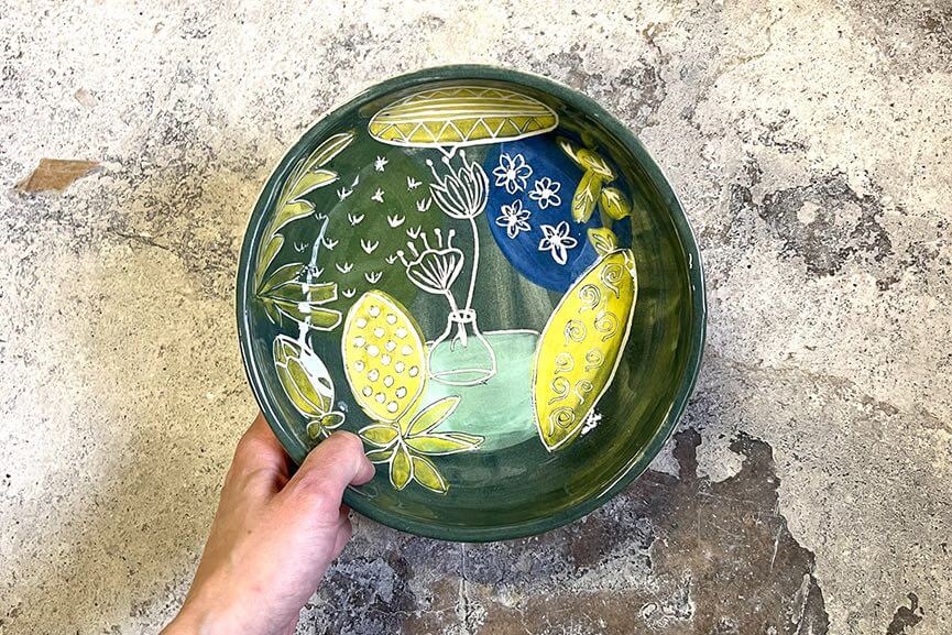 warsztaty ceramiczne sgraffito gabi strama miski