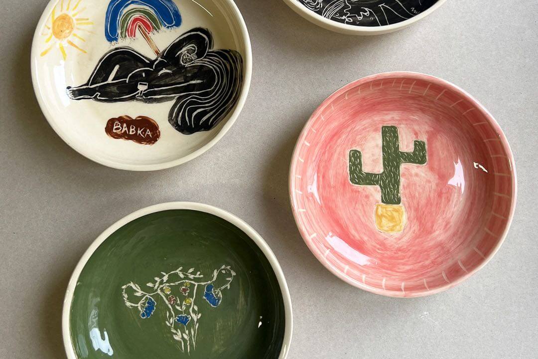warsztaty ceramiczne sgraffito gabi strama miski