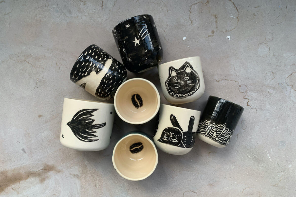 Sgraffito warsztaty ceramiczne Gabi Strama