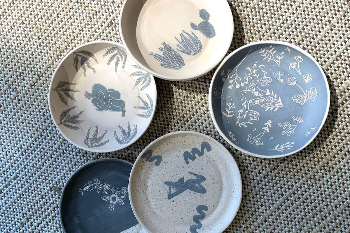 Warsztaty ceramiczne sgraffito miski Gabi Strama