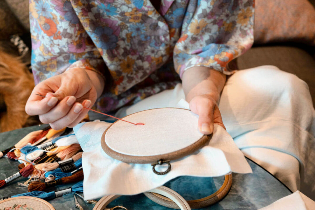 Warsztaty haftowania haftu haft plaski Michalina Mruczek HandMade