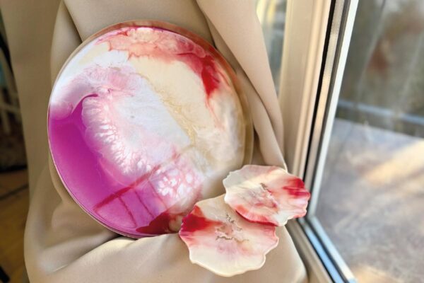 Tworzymy z żywicy - podkładki i taca lub stolik