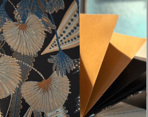 Ręcznie szyty notes/szkicownik w oprawie (WAW)