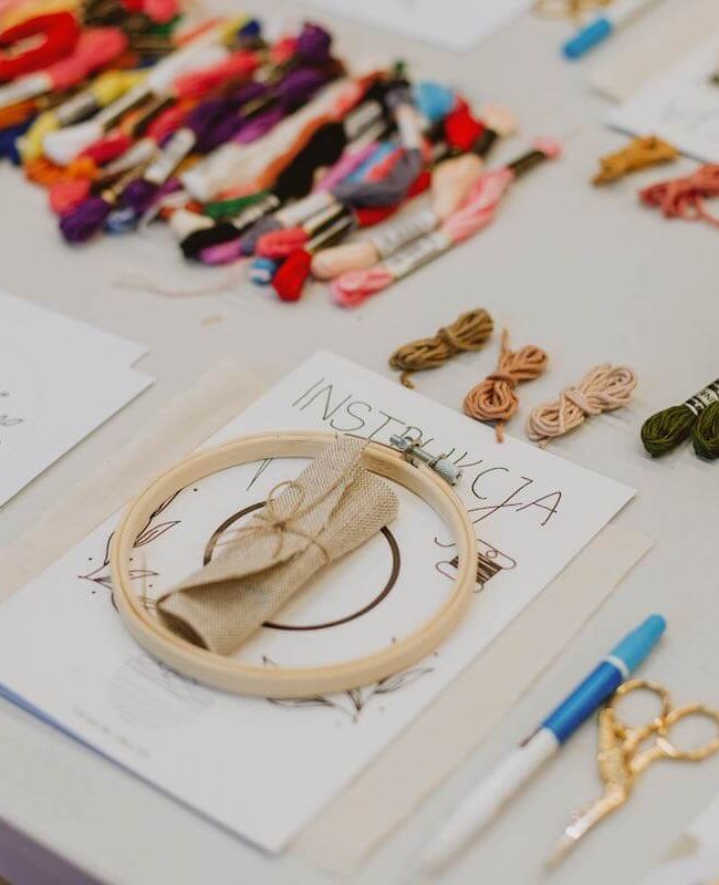 Warsztaty haftowania haftu haft plaski Michalina Mruczek HandMade