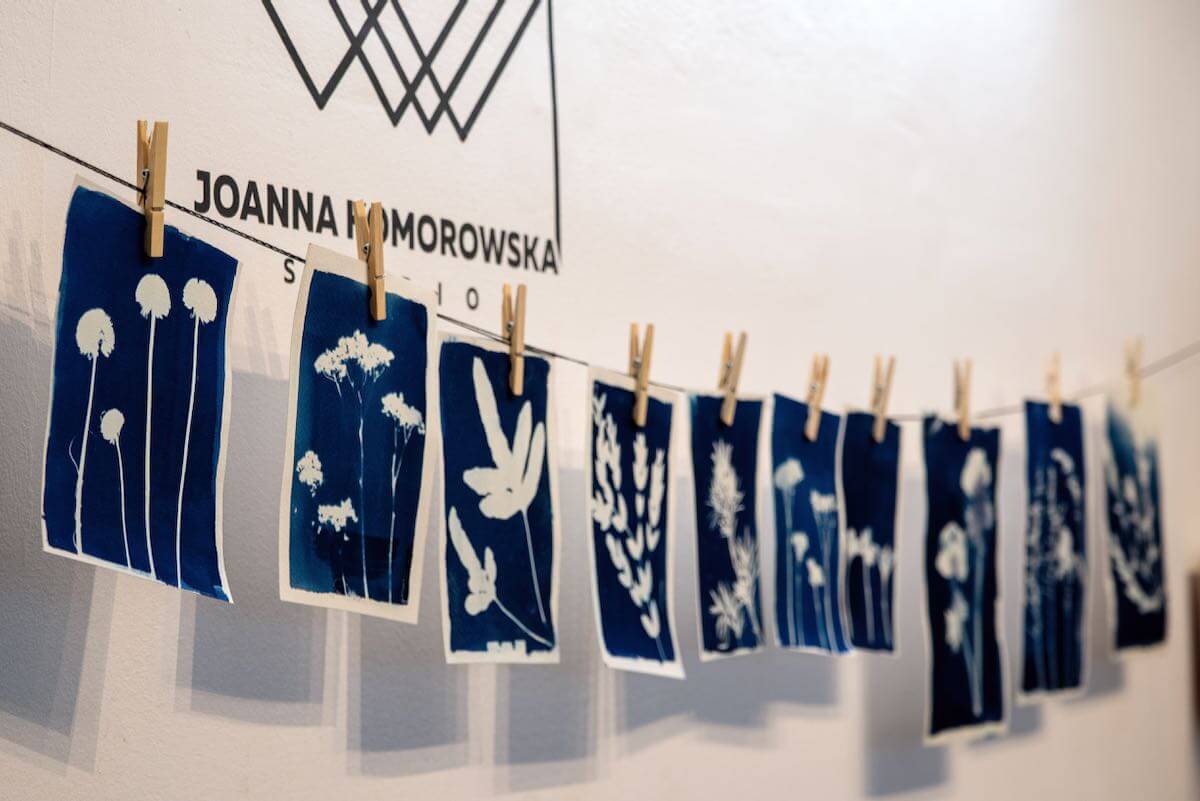 warsztaty artystyczne cyjanotypia Joanna Komorowska