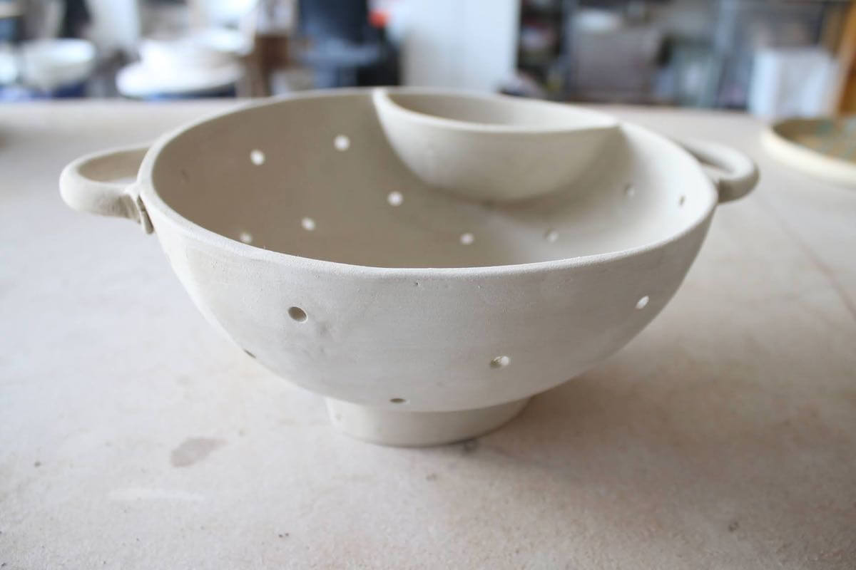 warsztaty ceramiczne durszlak potoczone