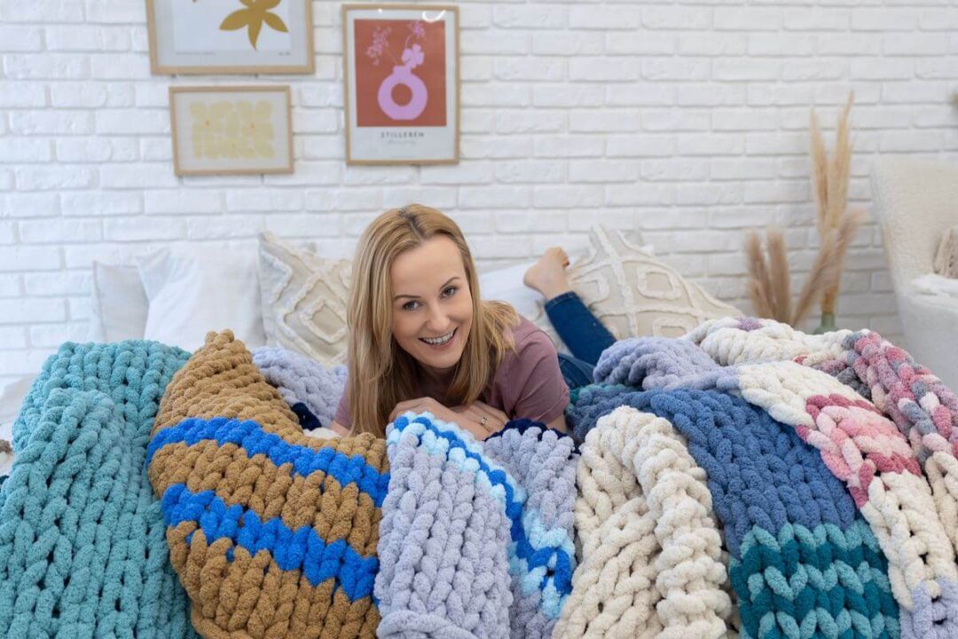 warsztaty dziewiarskie koce wyplatamy